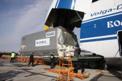 Космические аппараты «Экспресс АМ7» и «Экспресс АМ8» доставлены к месту запуска на «Руслане» «Волга-Днепр»